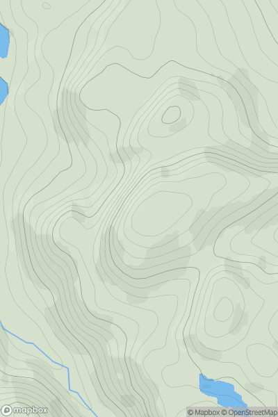 Thumbnail image for Carn na h-Iolaire [Loch Maree to Loch Broom] showing contour plot for surrounding peak